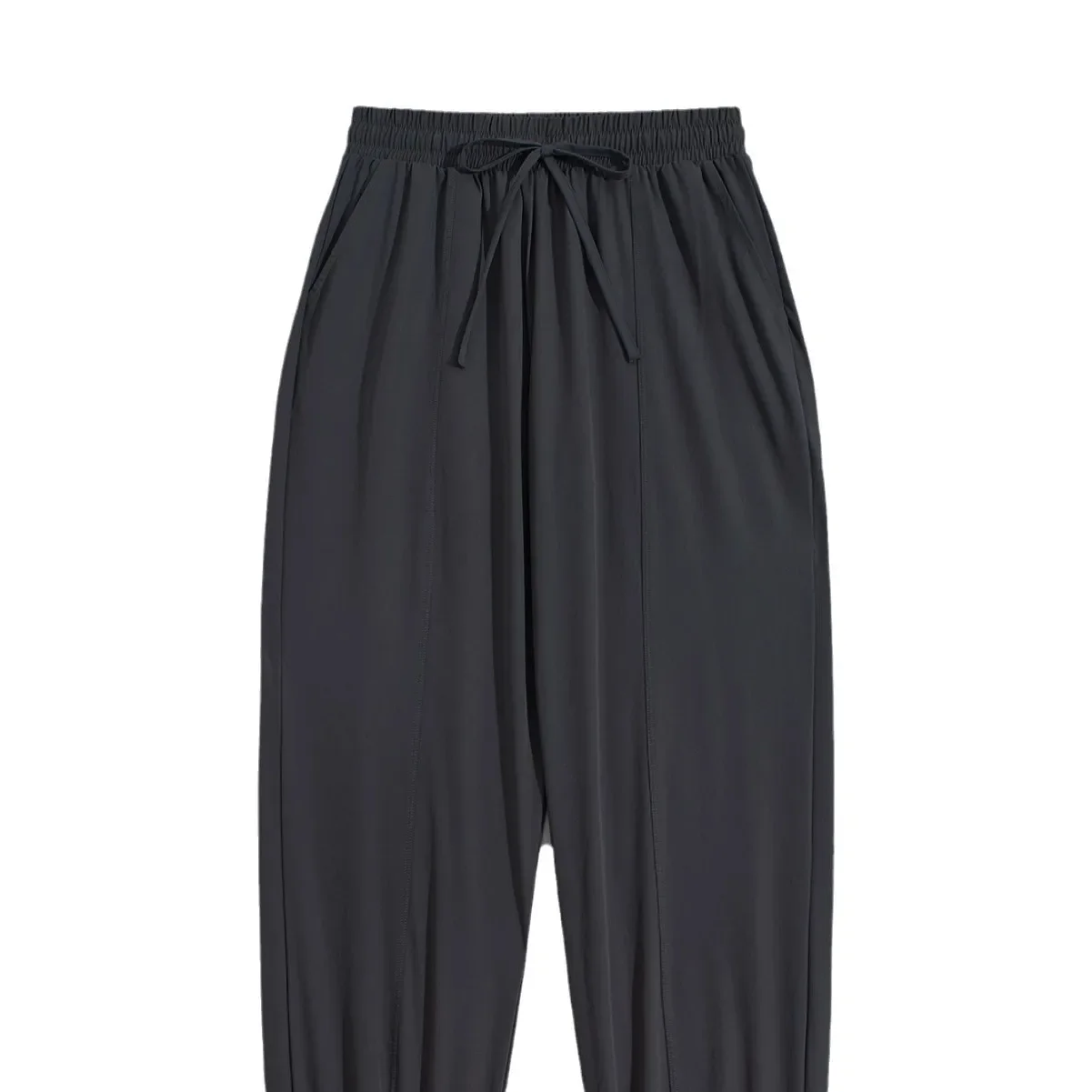 Women's Loose Breathable Quick Dry Lightweight Slimming Casual Sports Pants Drawstring Trousers Fitness Running Long Trousers
