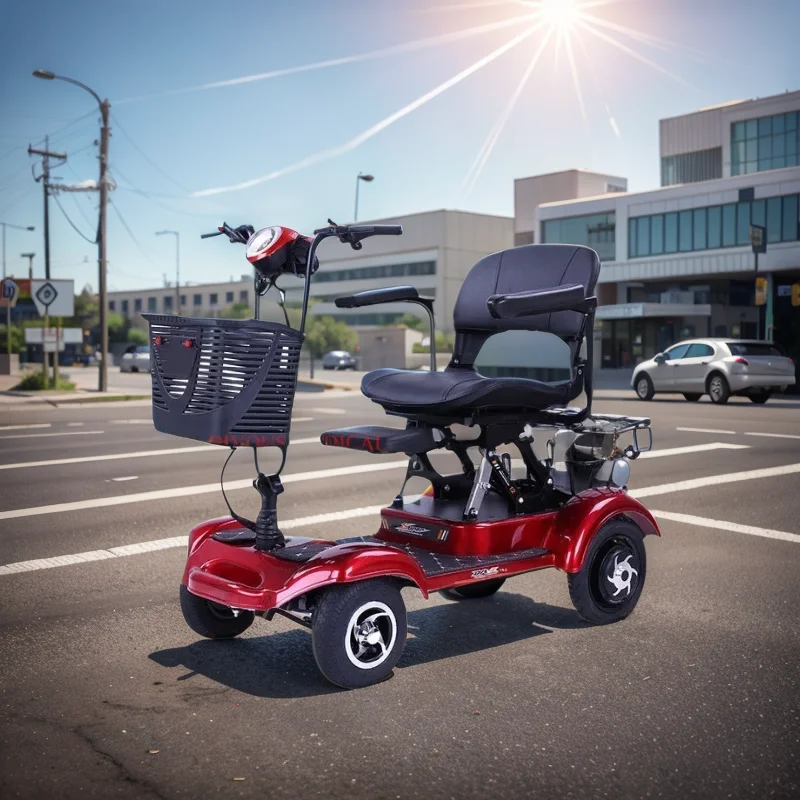 Electric Mobility Travel Scooter for Adults Mobility Scooters for Seniors 4 Wheel Powered Electric Car