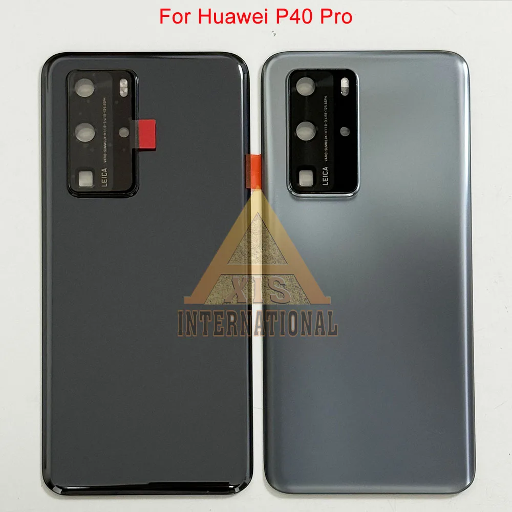 ? ? 화웨이 P40 Pro ELS-NX9 ELS-N04 ELS-AN00 ELS-TN00용 오리지널 후면 커버, 카메라 프레임 포함 후면 배터리 커버 케이스