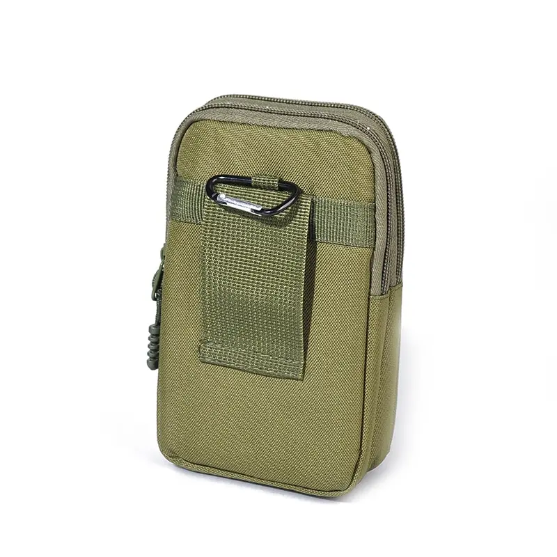 Tactical Waist Bag Double Layer Outdoor Military Men Phone Pouch Camping Hunting Green