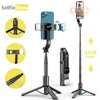 Upgraded Tripod Selfie Stick with 2 Fill Light 1130mm Phone Tripod with Remote Shutter for Android IOS Smartphone 1