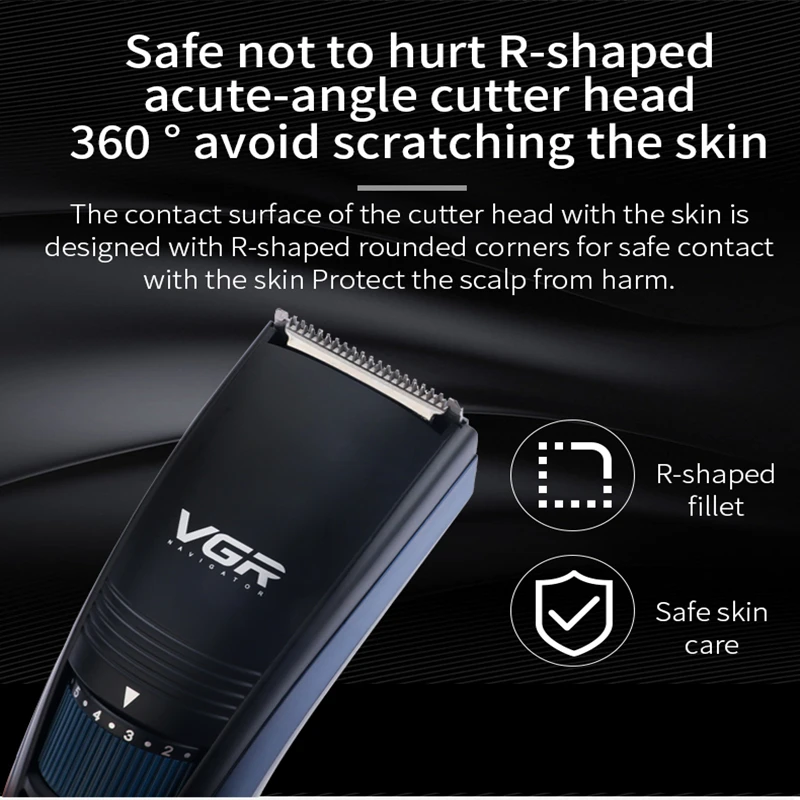 VGR 052 Hair Clipper Professional Personal Care USB Rechargeable  Barbershop Trimmer For Men Washing Barber Haircut Vgr V052 5