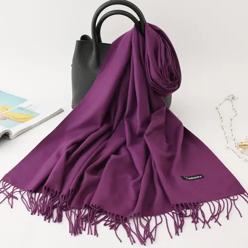 Solid Color Cashmere Scarf for Men Winter Pashmina Warm Neckerchief Navy Black Gray Men's Business Scarves Male Bufandas Shawls - Image 14