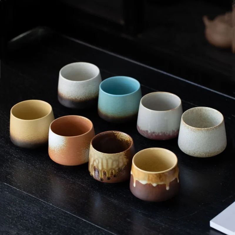 Ceramic Cup Vintage Coarse Pottery Coffee Cup Porcelain