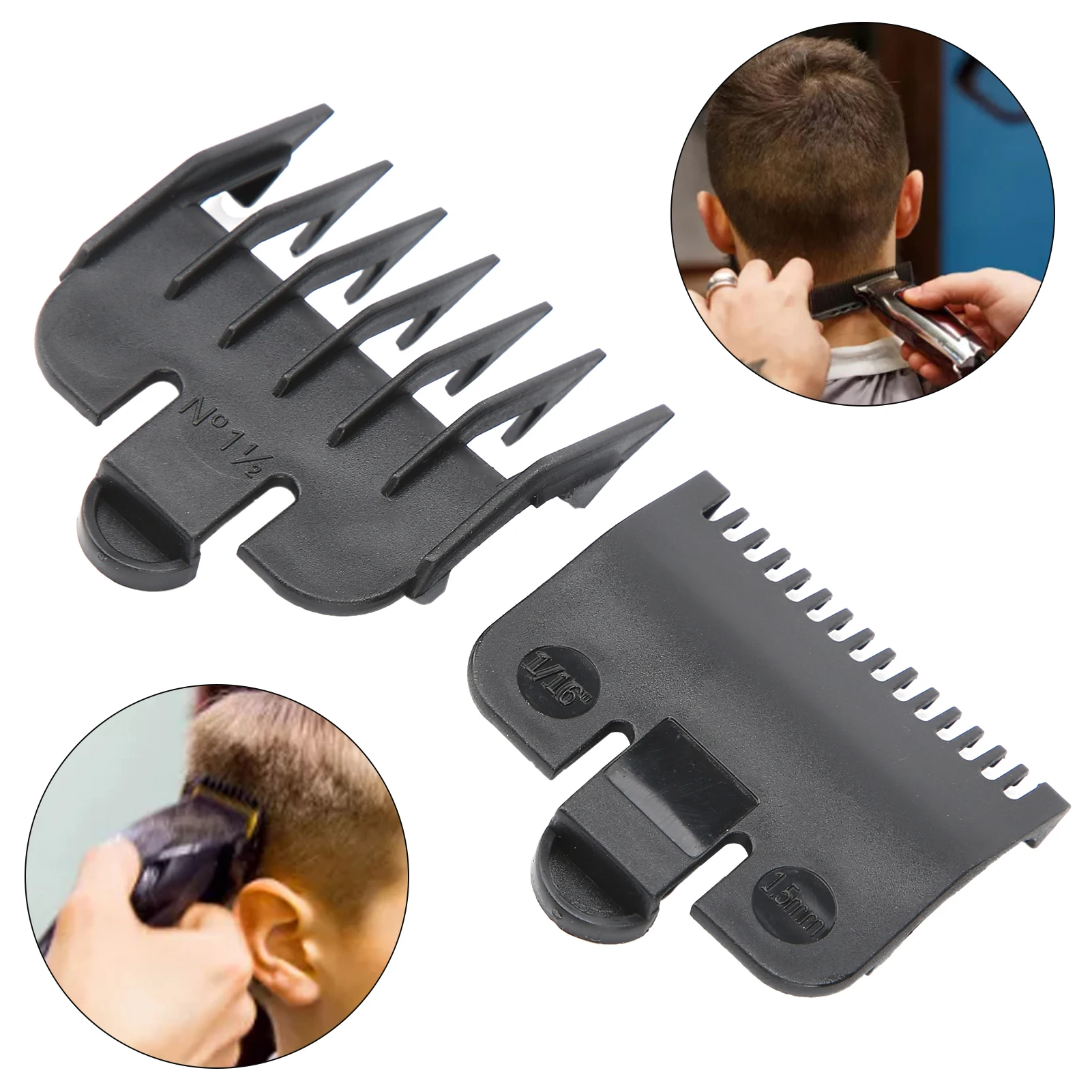 2Pcs Barber Hair Clipper Limit Guide Comb Universal Cutting Guide Comb Multiple models Haircut Tools Hair Clipper Limit Comb