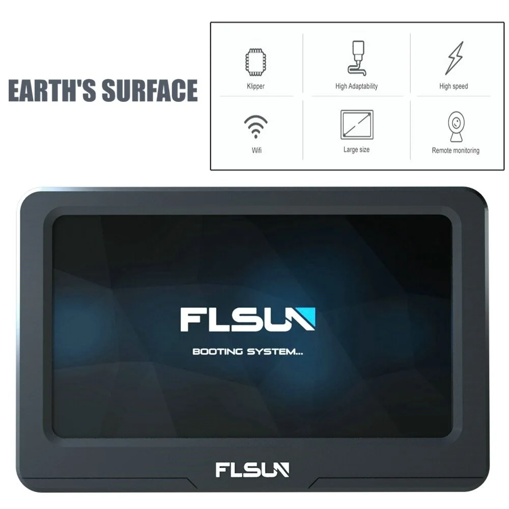 ES- 3D Printer Flsun Speeder Pad 7 Inch 1024*600P Touch Screen With Accelerometer Wifi High Speed Printing With Klipper Firmware