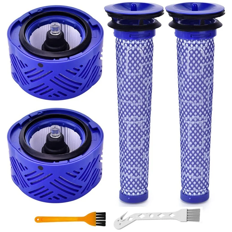 

Filter Replacement For Dyson V6 Absolute Total Clean Stick Vacuum, Post And Pre Filters, Parts 966741-01 & 965661-01