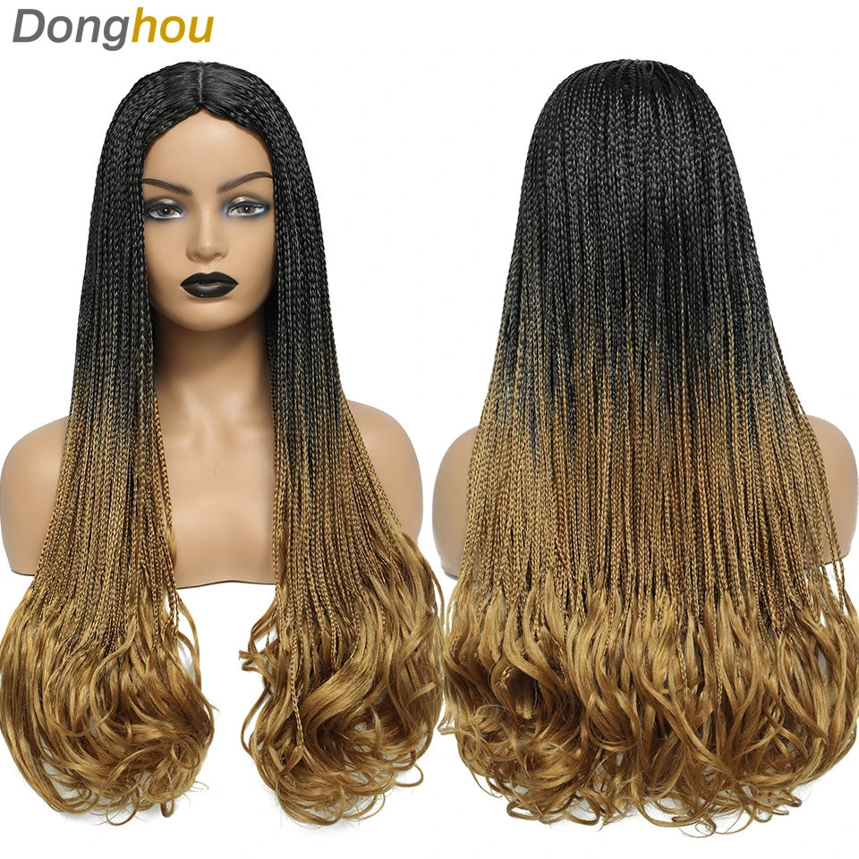 Synthetic Hair Wigs 26 Inch Box Braided Wigs for Women
