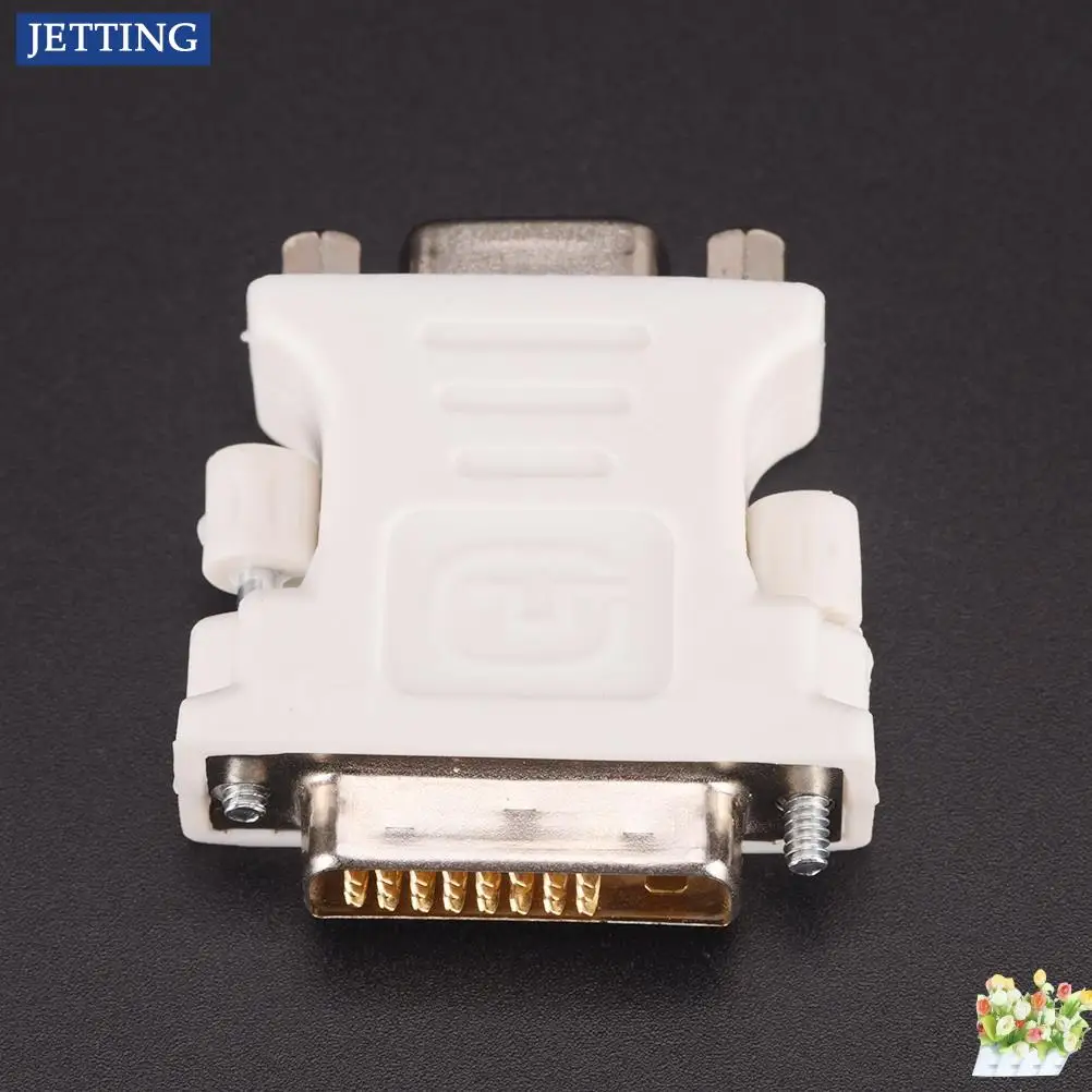24+1 Pin DVI-D-D-M To VGA-F Adapter 25 Pin (Dual Link) DVI-D Male To 15 VGA Female Video Computer Monitor Adapter