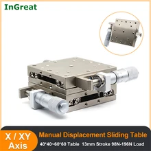 

High Load Steel X XY Axis Rail Type Manual Fine-Tuning Platform Displacement Platform Mobile Sliding Table Precision Guide Rail