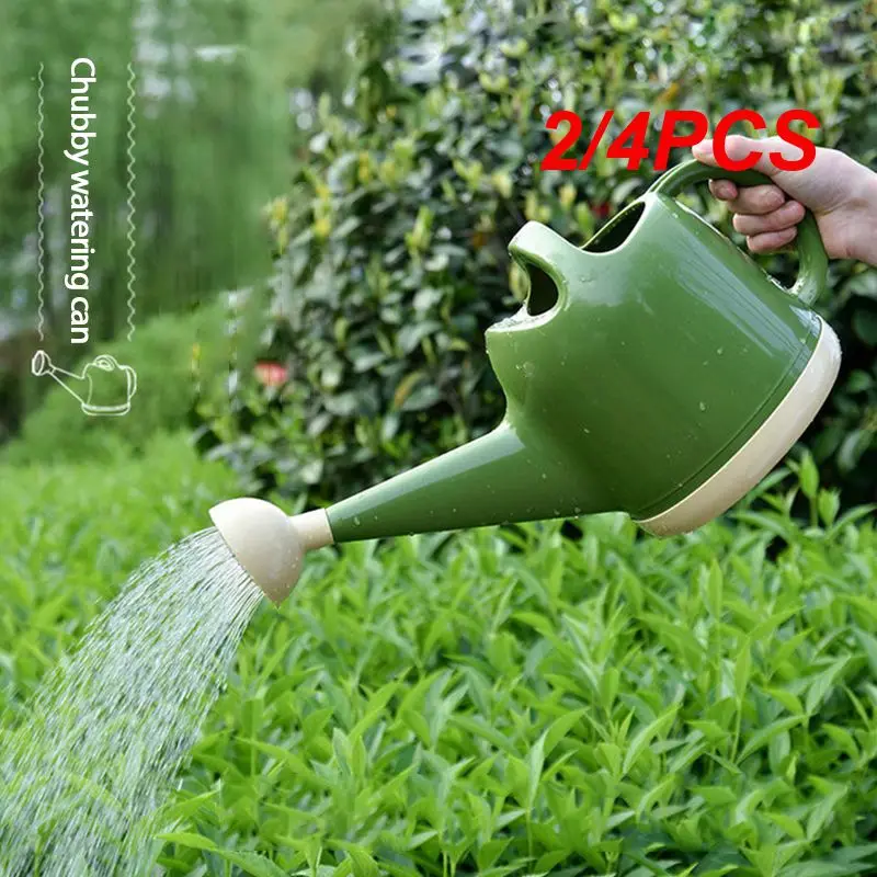 

2/4PCS Plastic Watering Can Garden Essential Watering Can Indoor Outdoor Light Weight Cans