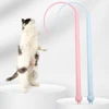 Simulated Mouse Tail Cat Toy Simulated Cat Teaser Funny Stick Macarons Silicone Long Tail Pet Interactive Toy Kitty Pet Supplies