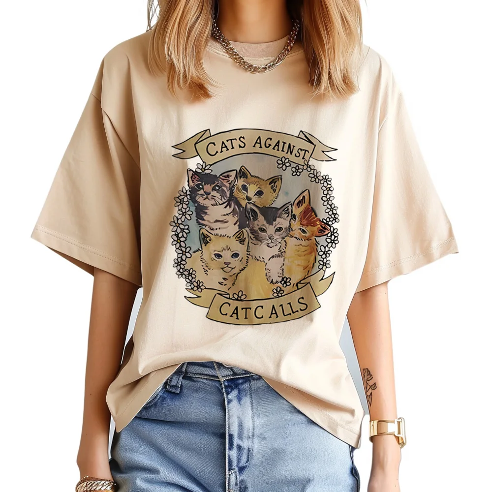 

Cat tshirt women anime t-shirts female funny clothing