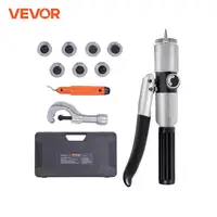 VEVOR Hydraulic Tube Expander with 7 Pipe Expander Heads Deburring Tool Pipe Cutter for Copper Aluminum Brass Soft Steel Pipes 1