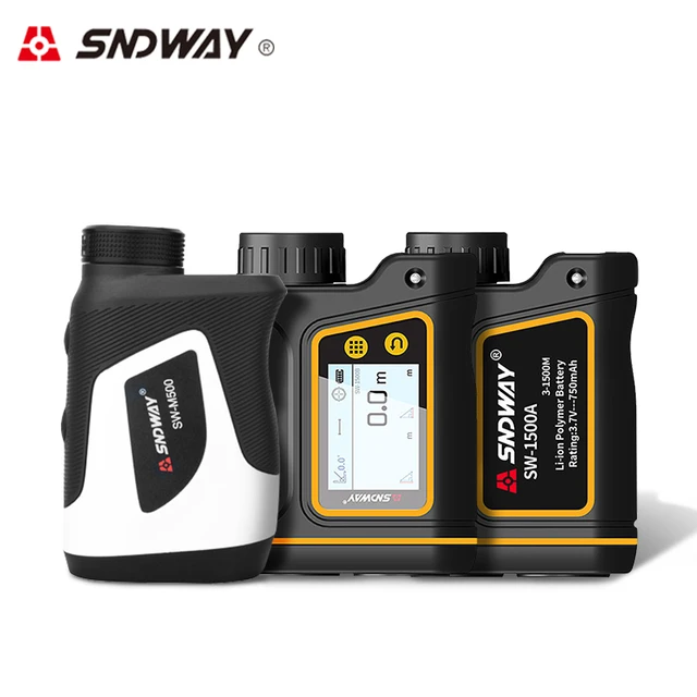 SNDWAY telescope laser range finder 600m 1000m 1500m monocular metro laser  distance meter for hunting digital tape Measure laser