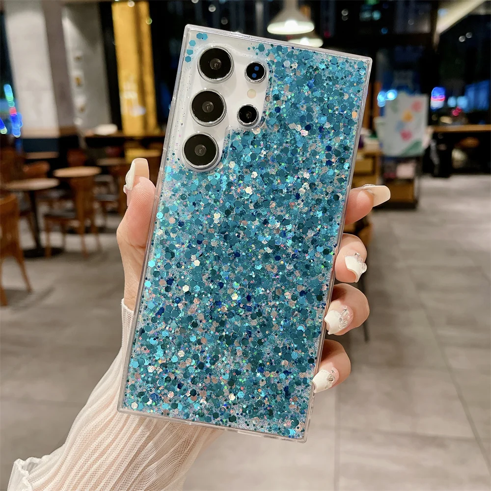 Luxury Aesthetic Glitter Sequin Shiny Phone Case Cover