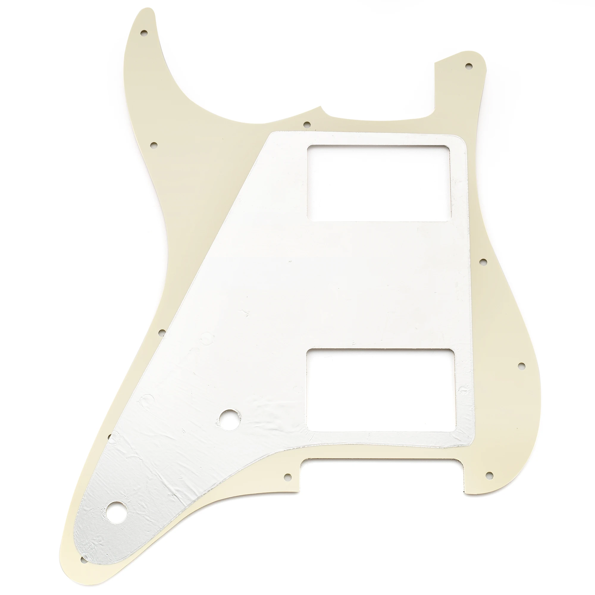 Musiclily Pro 11-Loch-ST-HH-Gitarren-Schlagbrett mit abgedecktem Humbucker-2-Pot-Layout für E-Gitarre im Fender Squier ST-Stil – Detail 19