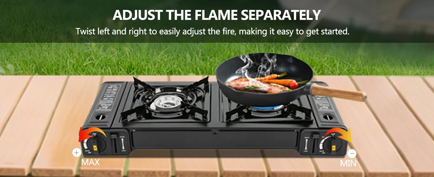 2 burner butane stove