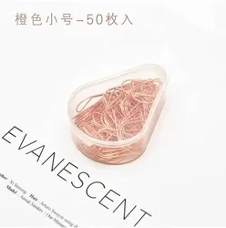 50pcs Cute Water Drops Paper Clip Office Supplies Creative Looper Bookmark Looper Clip