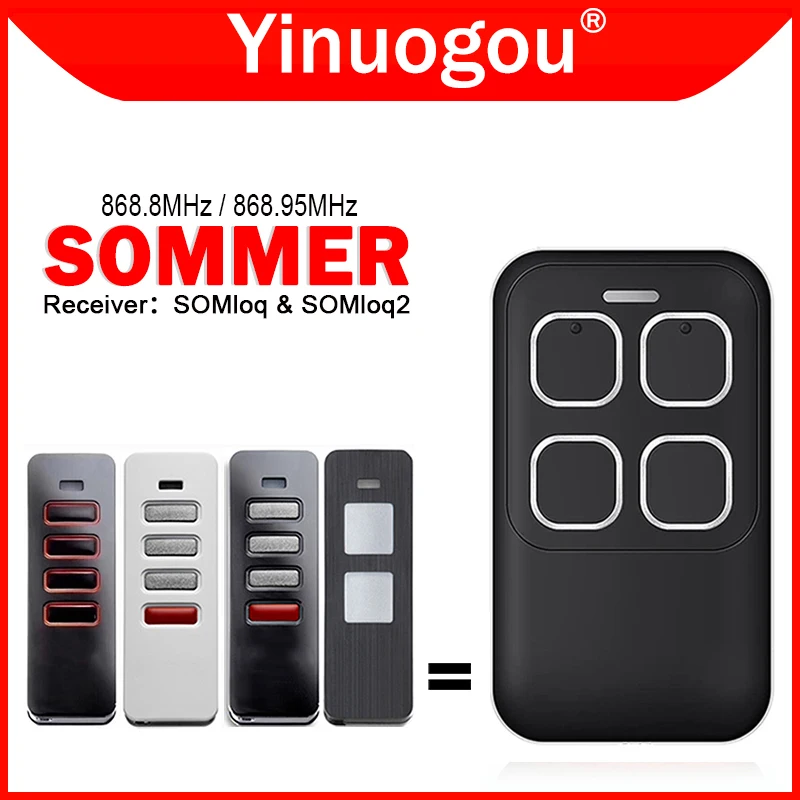 

SOMMER Pearl 4018V000 4018V001 4018V003 4018V020 S11925-00001 S10019-00001 Garage Door Remote Control Replacement SOMMER SOMloq2