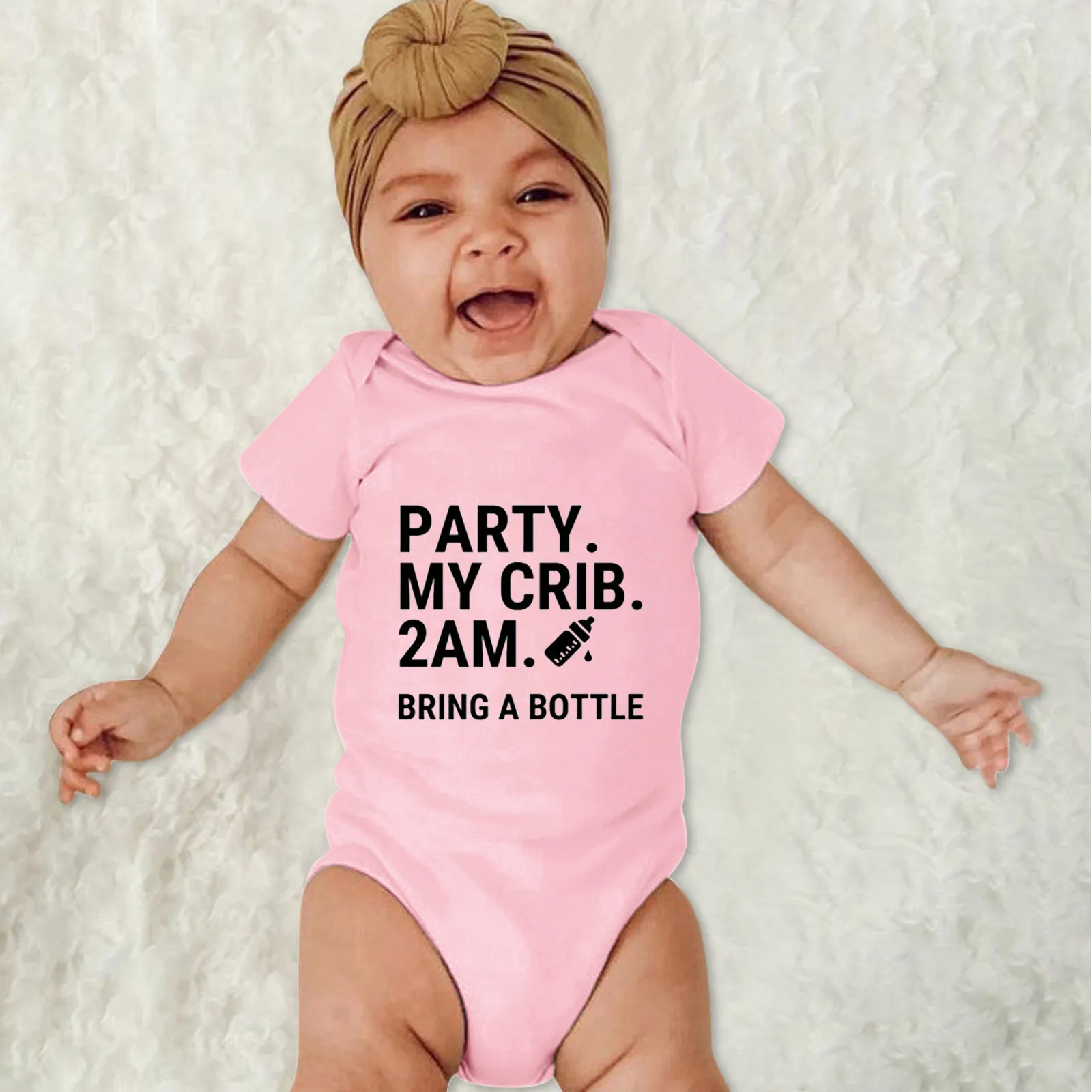 

Infant Baby Boys Girls Bodysuit Short Sleeve Letter Print Romper Bodysuits Newborn For Children Clothes