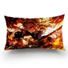 Hot Anime Comics Kimetsu Yaiba Pillow Covers Cartoon Sofa Decorative Home Double-sided Printing Short Plush Cute Cushion Cover 5