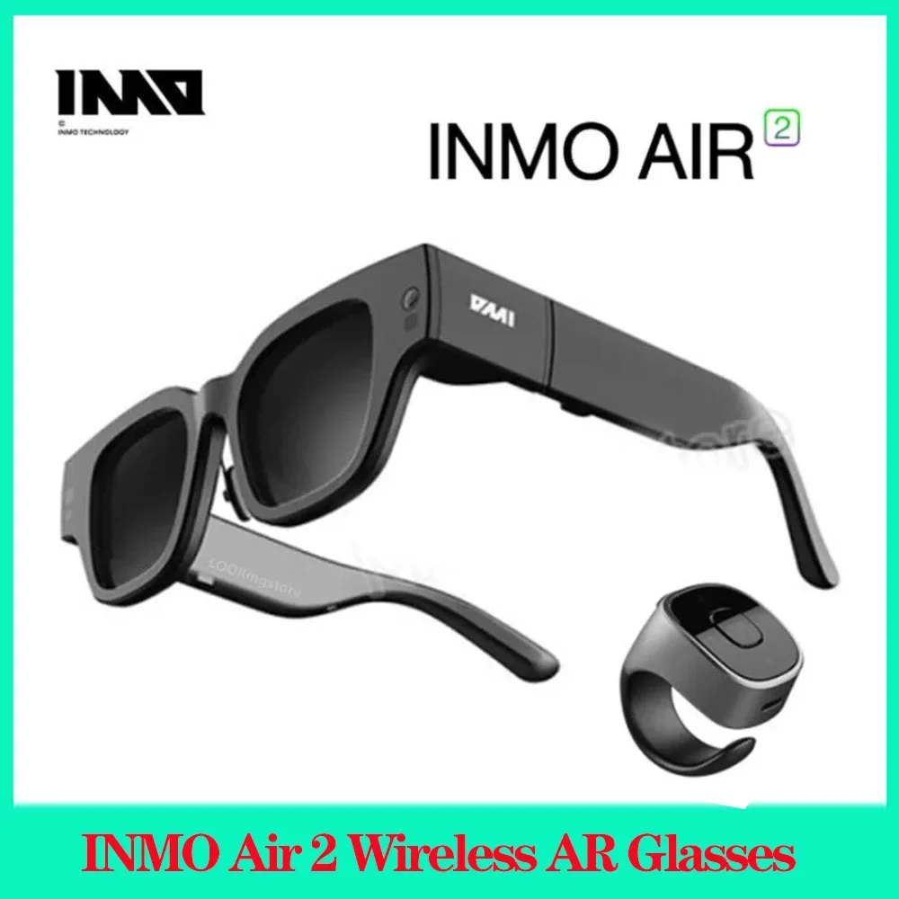 Inmo Air 2 Smart AR Ring Wireless Control Camera Glasses AI ChatGPT Real Time Translation Languages Micro OLED Screen Portable