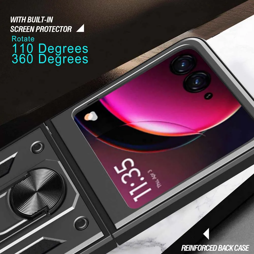 Enhanced Armor Case with Slide Camera Lens Protector and Military-Grade Bumpers