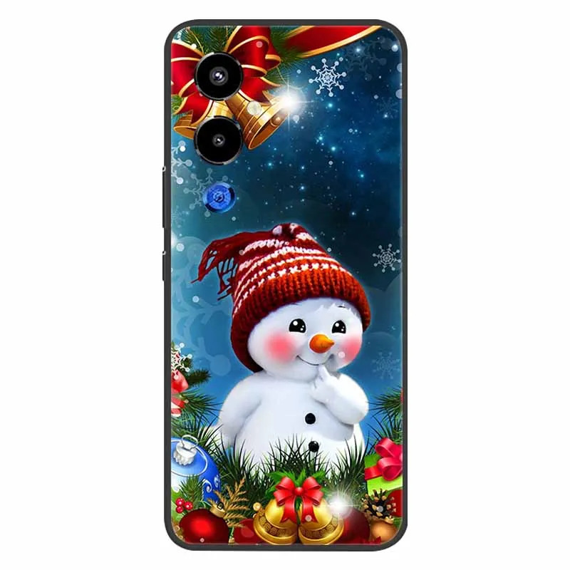 Christmas Silicone Soft TPU Phone Case - Festive Holiday Gift Cover