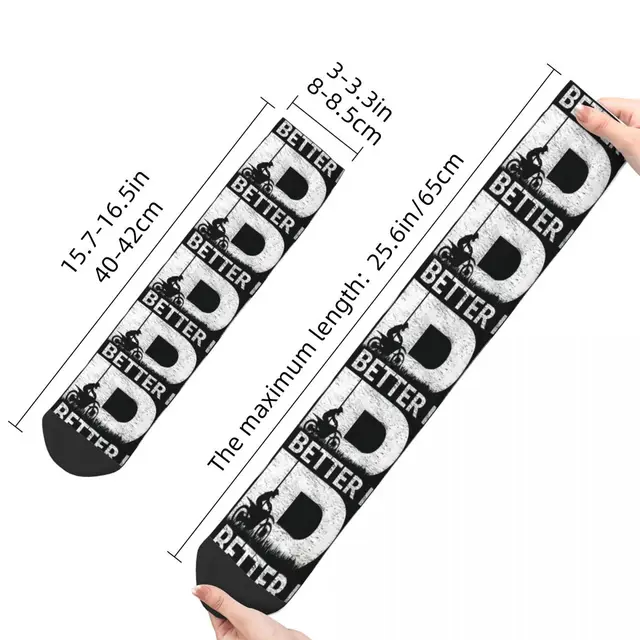 Funny Crazy Compression Dirtbikes Lovers S Sock