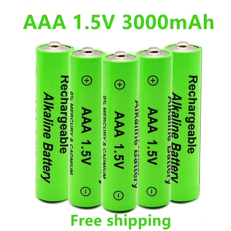 

2-20pcs 1.5V AAA battery 3000mAh Rechargeable battery NI-MH 1.5 V AAA battery for Clocks mice computers toys so on+free shipping