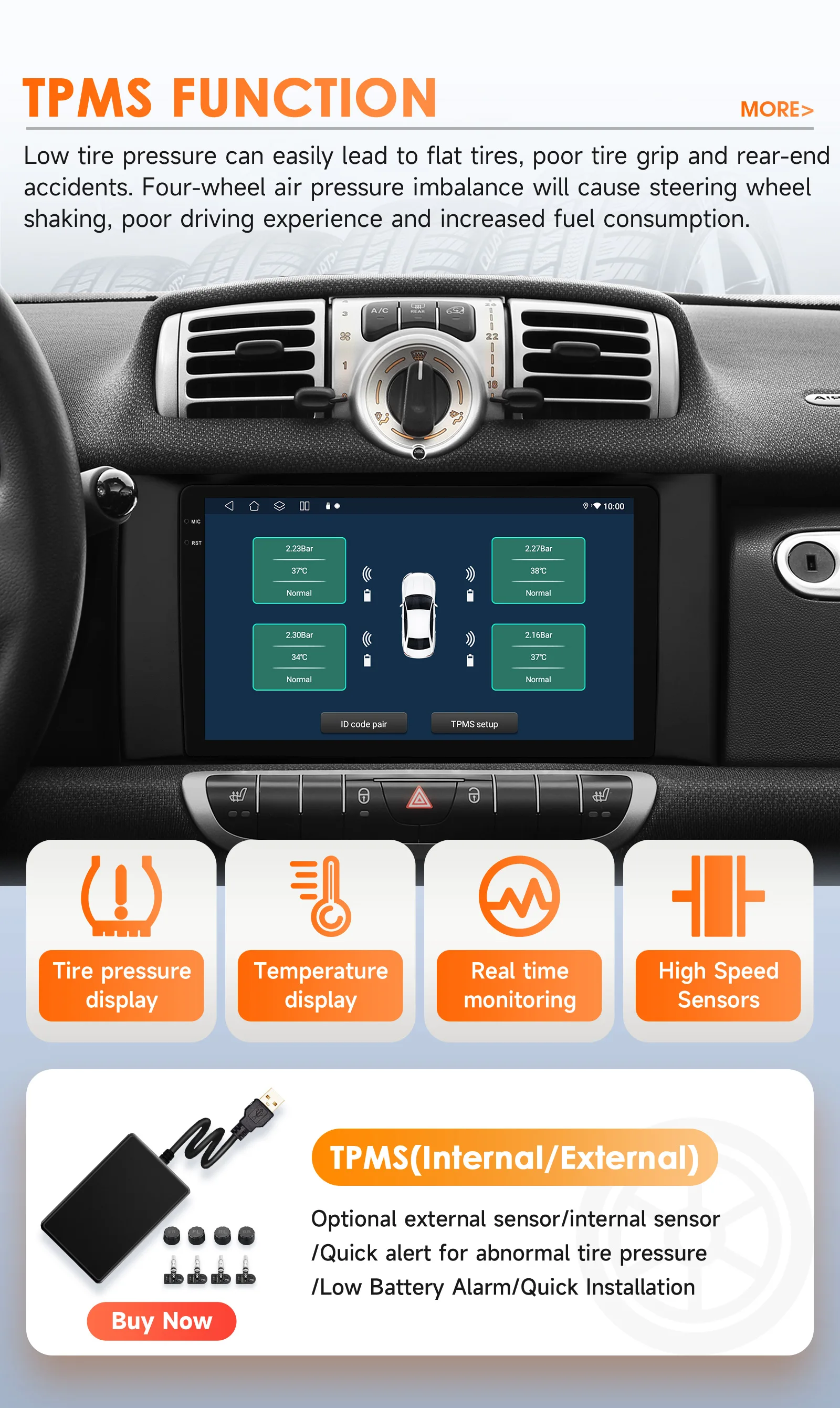 Hizpo Android Auto Car Radio Intelligent System Smart Fortwo 451 2010–2015 Wireless Carplay 4G Multimedia GPS 2din Autoradio – Detail 35
