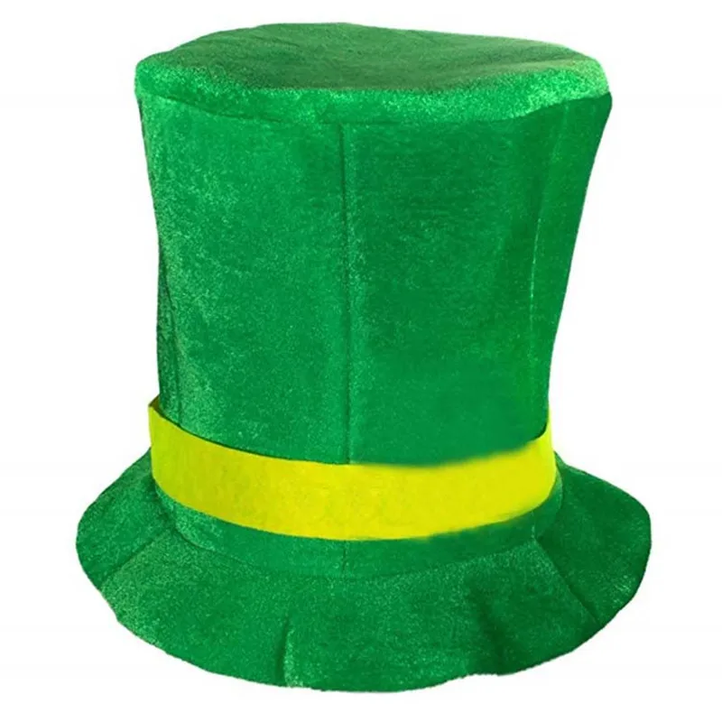 Green Party Irish St Patricks Day Hat Fancy Dress Jester Top HatCostume Cosplay Festival | Тематическая одежда и униформа