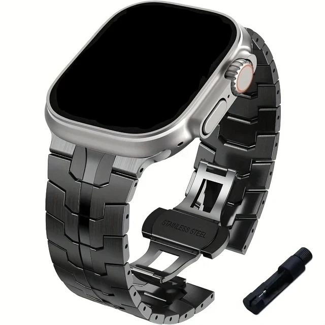 حزام معدني لساعة أبل 49 مللي متر 45 مللي متر 41 مل...