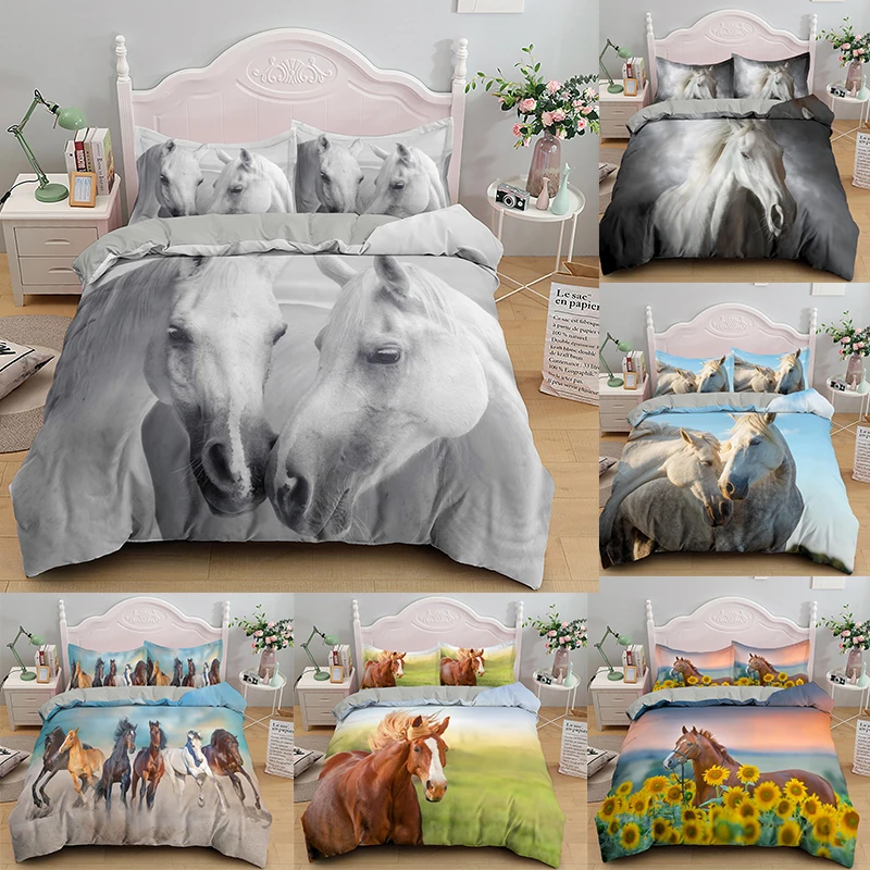Horse Comforter Set Queen Size Horse Bedding Sets Bedspreads