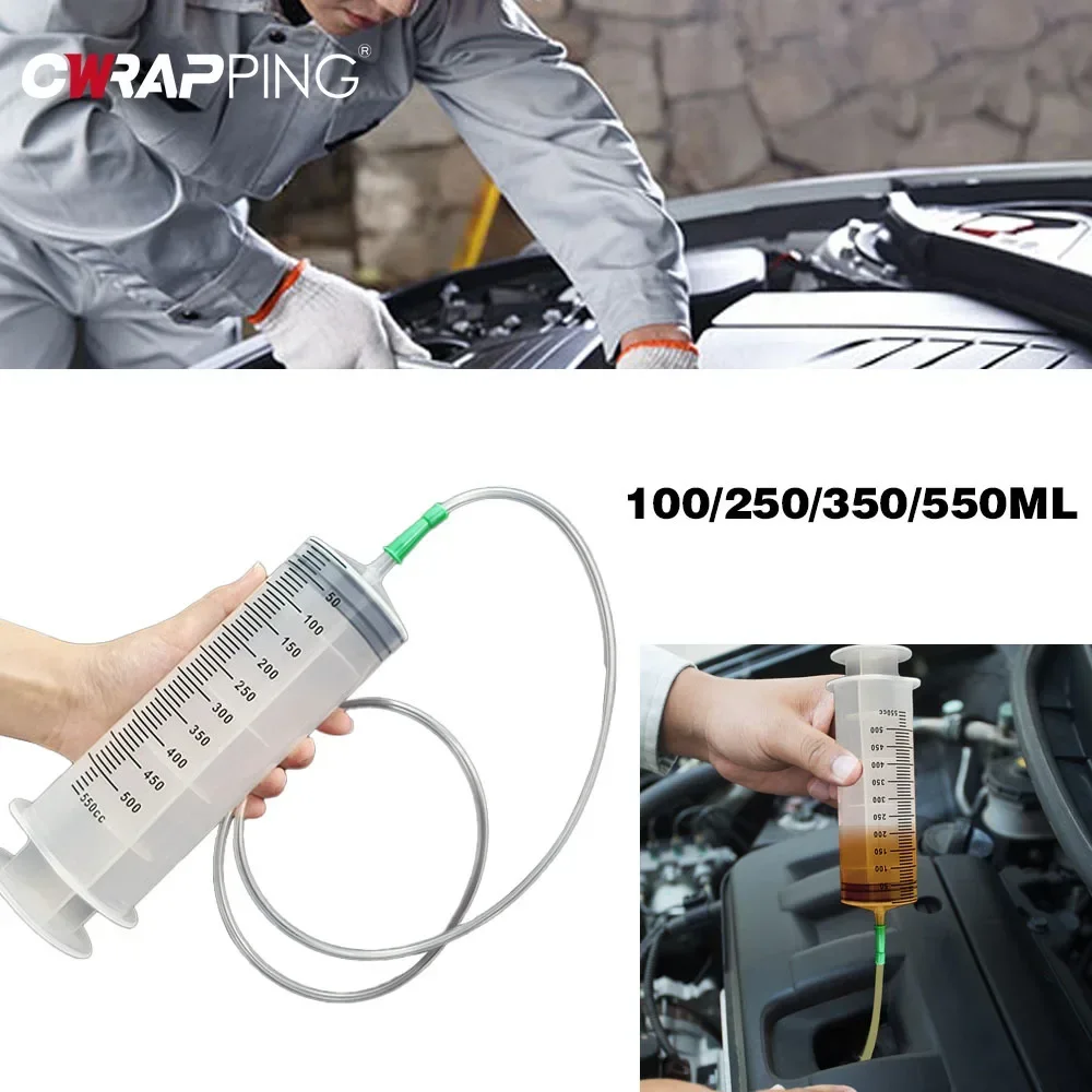 Auto Oil Extractor Tire Vacuum Pump Transfer Kit Car Syringe Set Automotive Duty Heavy Fluid With Durable Hose Agriculture