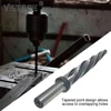 5/8 Inch Bridge Reamer 1/2 Inch Shank HSS Taper Bridge Reamer Bit High Speed Steel Spiral Flute Drill Bit for Metal Construction 3