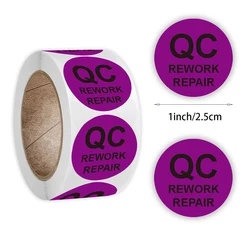 High - Quality QC Inspection Round Stickers - 500pcs Pack for Business and Factory Use (QC 5)