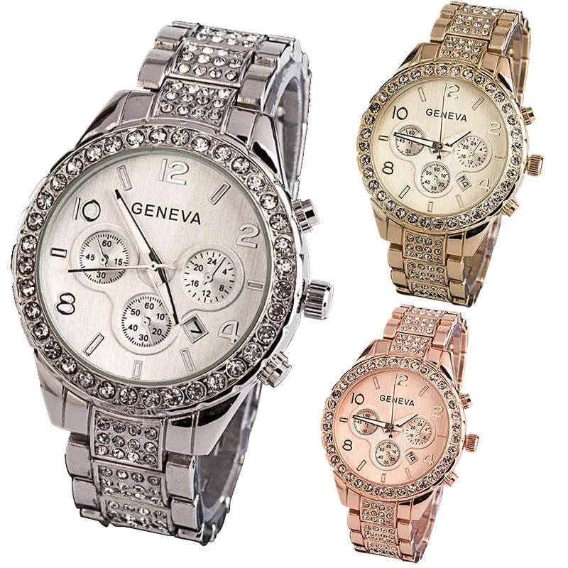 

2023 Luxury Ladies Watches Elegant Retro Diamond Stainless Steel Vintage Wristwatch High-End Concise Stopwatch Reloj Mujer
