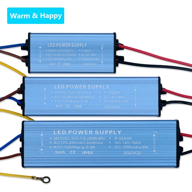 LED Driver Alimentatore Trasformatore 220V IMPERMEABILE IP65 CORRENTE  COSTANTE