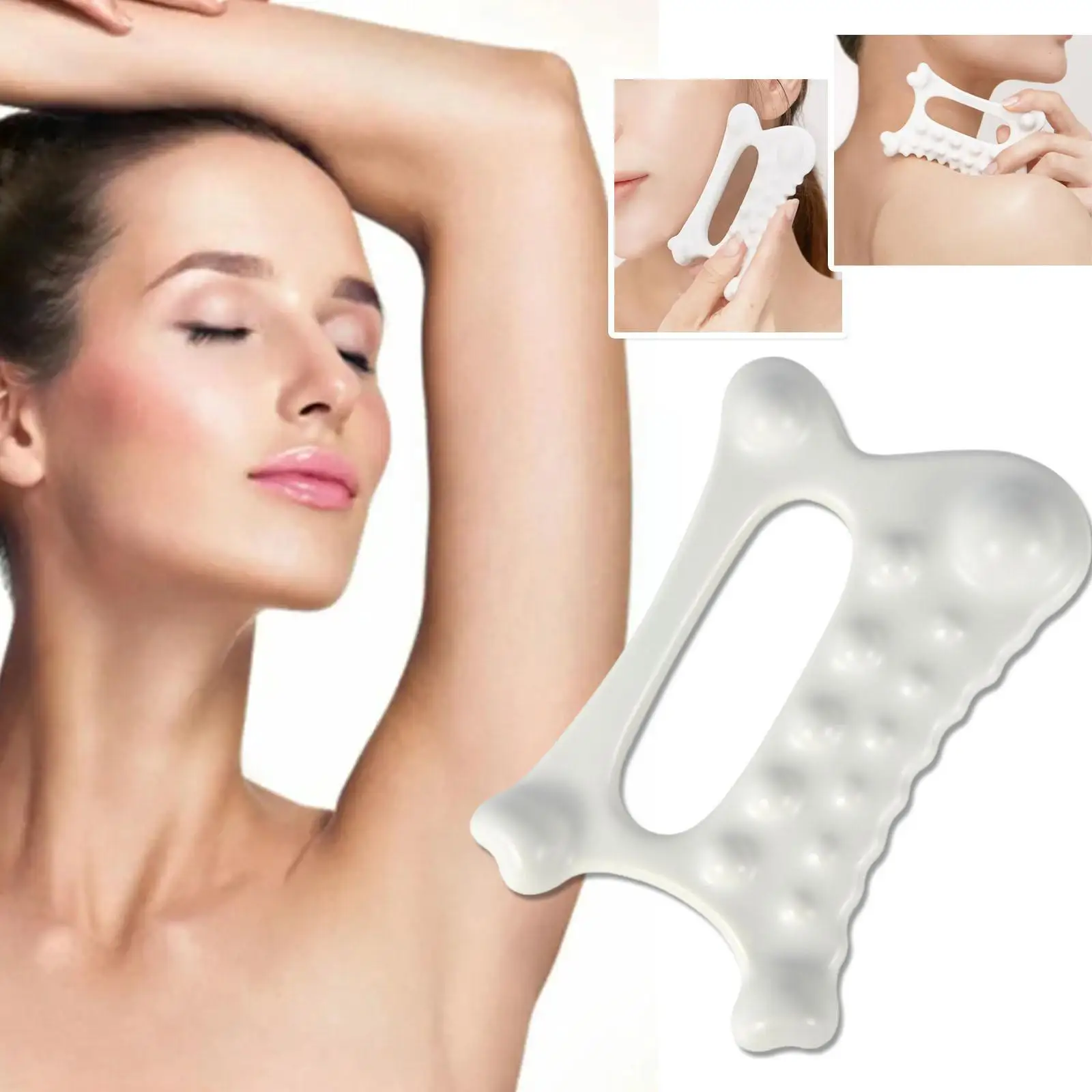 Ceramic Gua Sha Sculpting Tool, Gua Sha Face And Body Massager, Ceramic