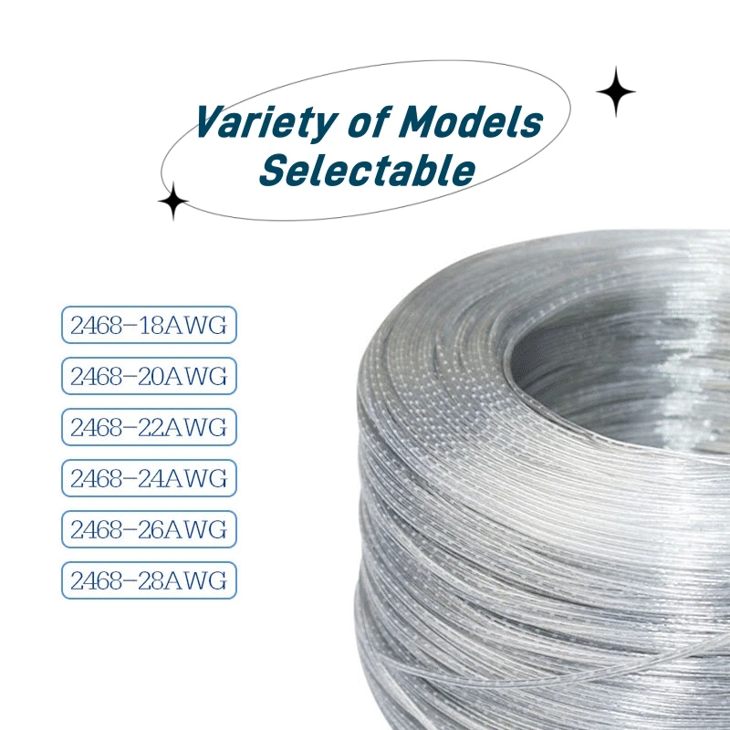 28/26/24/22/20/18AWG 2-Core Copper Wire Transparent Parallel Cable DC ...