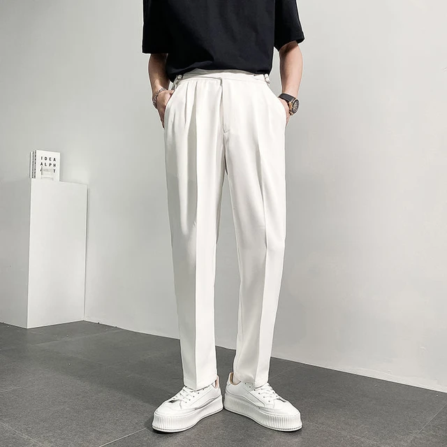 2022 Men's Fashion Trend Casual Pants Business Design Cotton Suit