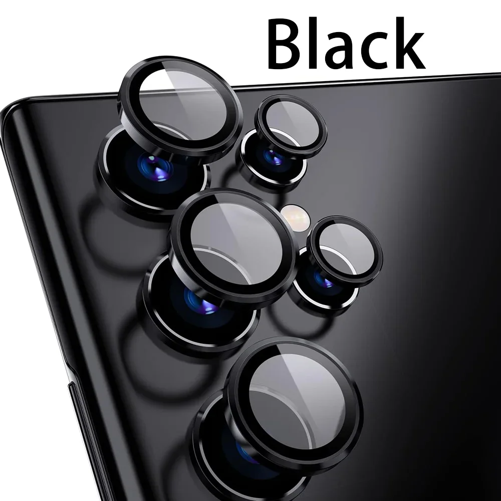 Premium Camera Lens Ring Glass Case with Screen Protector - Metal Lens Cover