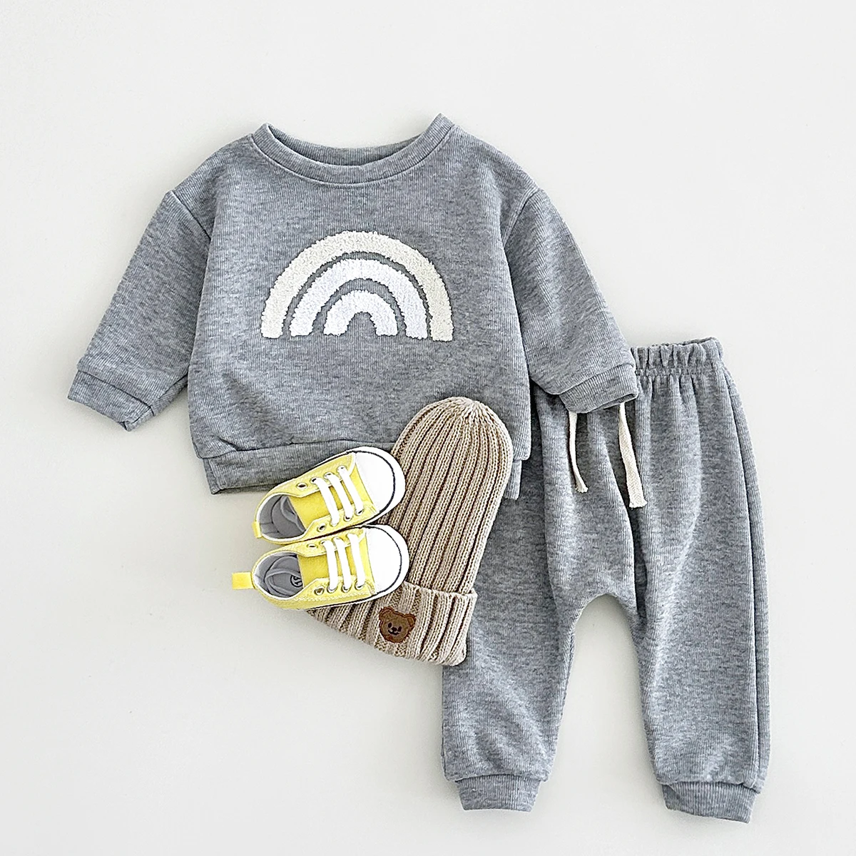 Kids Clothes Set Spring Autumn Baby Boy Girls Cotton Long-Sleeved Sweatshirts + Pants Infant Baby Suit Outfits kids clothes set