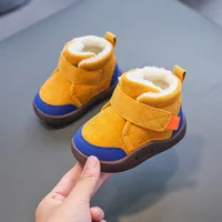 Toddler Baby Boots Winter Boys Girl Warm Baby Snow Boots Plush Soft Bottom Infant Shoes Newborn Baby Outdoor Sneakers Kids Shoes 3