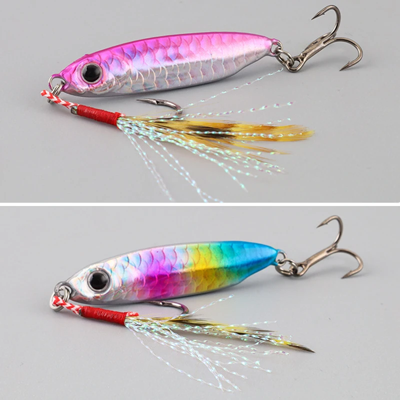Micro Metall Jig 7g 10g 15g 20g 25g 30g Shore Casting Jigging Köder Shore Casting Salzwasser Angeln Köder Bit Künstliche Köder – Detail 14