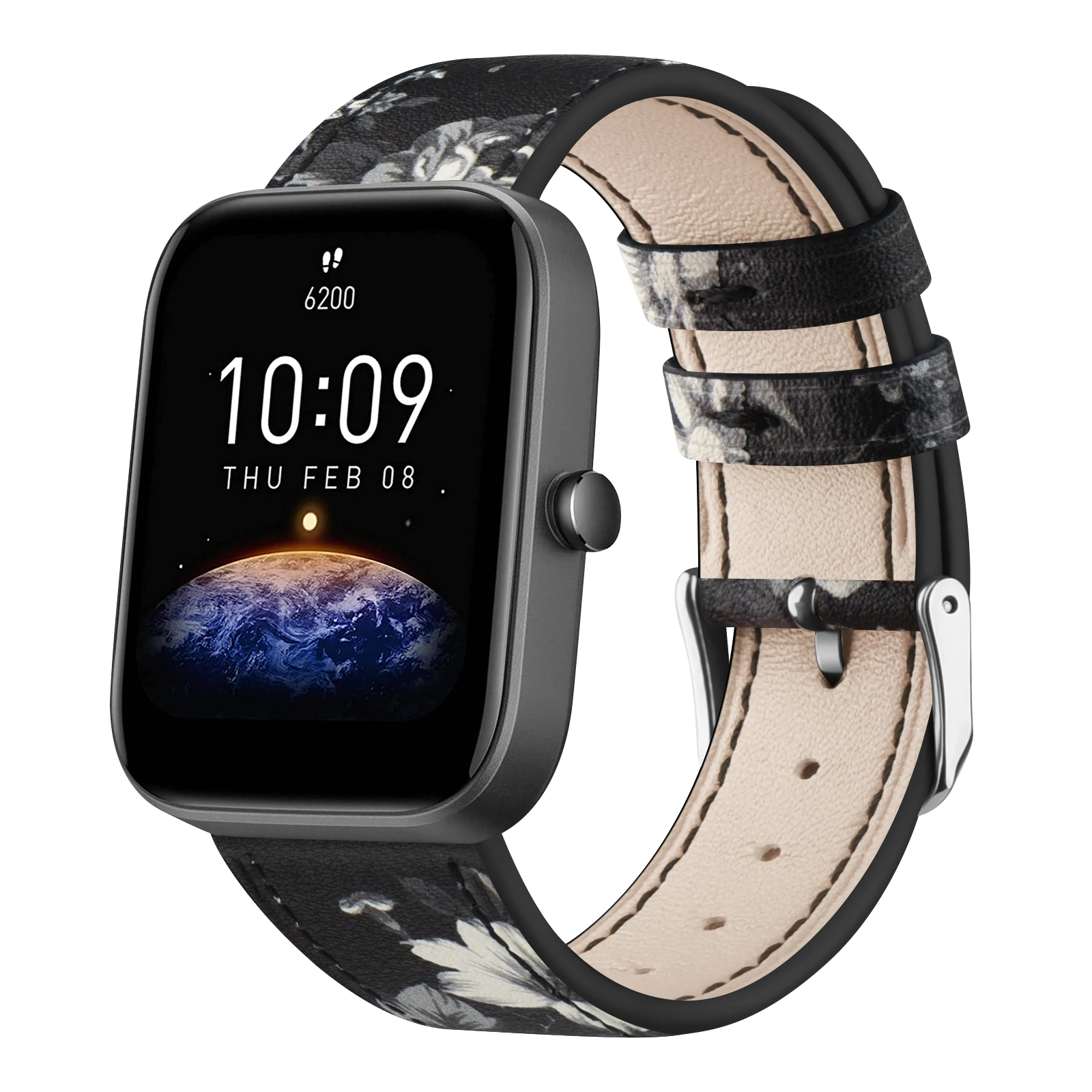 Elegant Leather Smartwatch Strap - Premium Multi-Model Fit Bracelet
