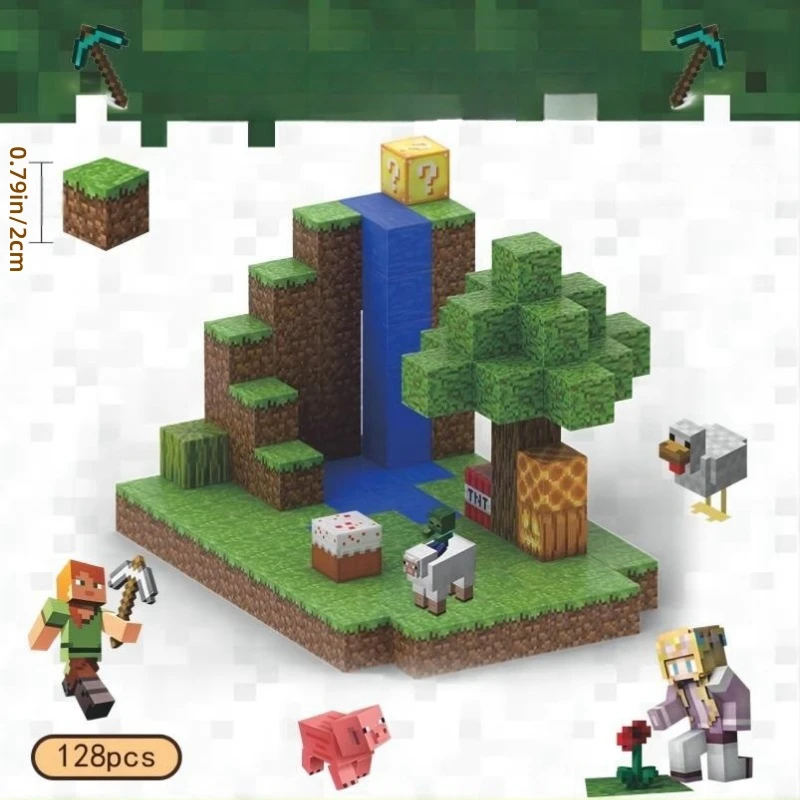 Magnetic building blocks creative magnetic building block bricks famous scene world architectural set DIY model kids toy