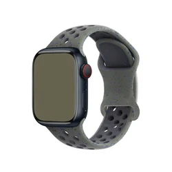 Colorful Particle Sport Rubber Strap for 42mm 44mm 45mm (Khaki)